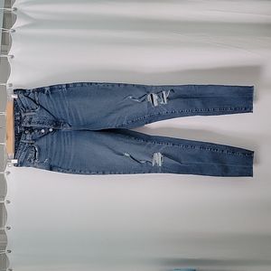 Old Navy Higher High-Rise OG Straight Button-Fly Ripped Jeans